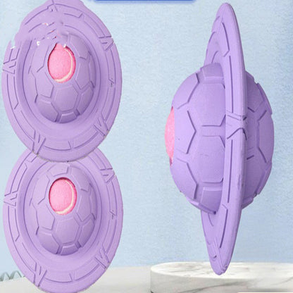 DURABLE Dog Toy All Natural Rubber Tear Resistant UFO FLYING SAUCER
