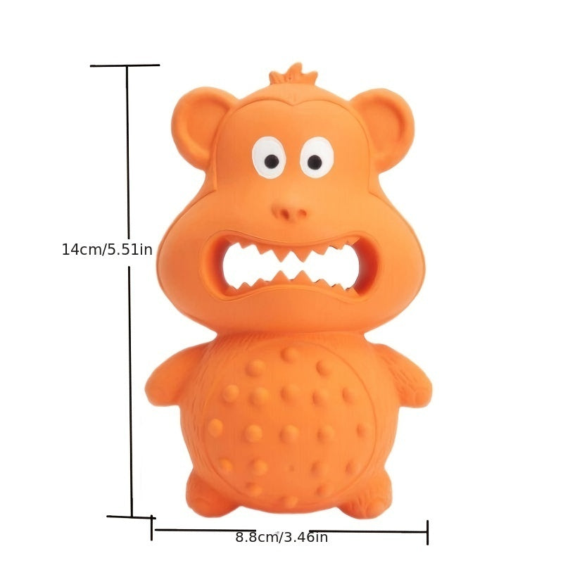 Adorable Monster Durable Rubber Dog Toy Aggressive Chewers