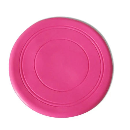 Safe Dog Frisbee Resistant Chew Rubber Pet Dog Training Flying Saucer 7 Colors Dog Interactive Toys