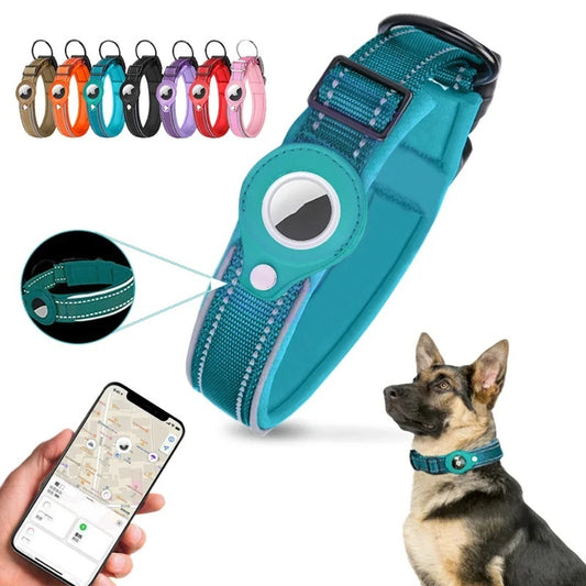 Leather Dog Collar for Location Tracker